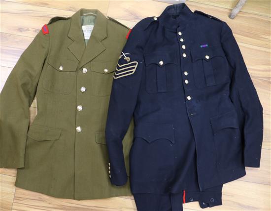 Two military uniforms